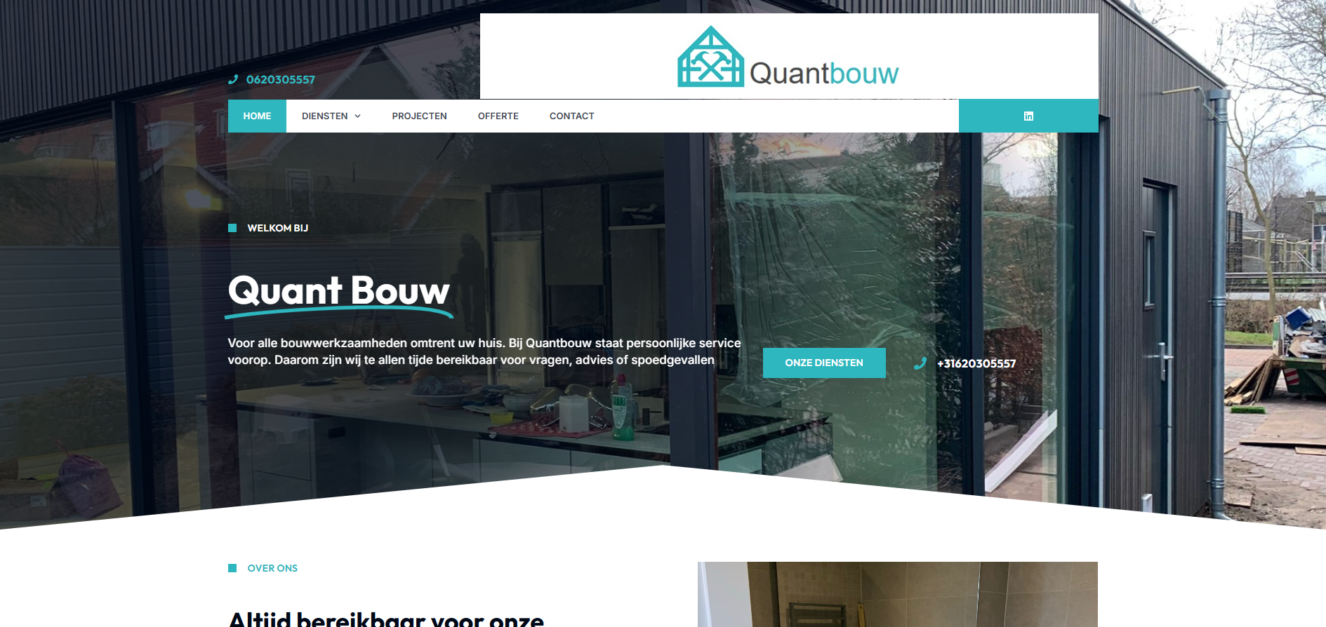 Quant Bouw - Website door De Website Brigade